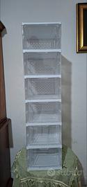 Scarpiera/Organizer a torre con 6 livelli - nuova