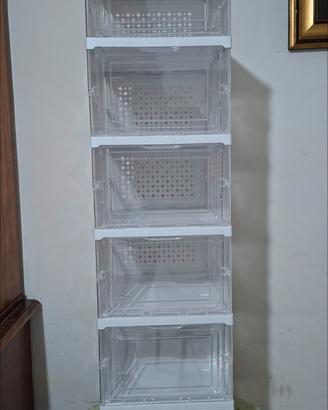 Scarpiera/Organizer a torre con 6 livelli - nuova