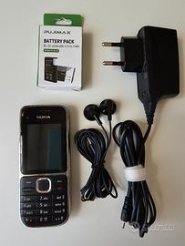 Cellulare Vintage Nokia C2-01 con Batteria Nuova