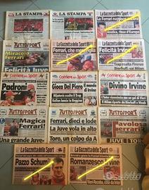 Quotidiani Schumacher Irvine FERRARI F1
