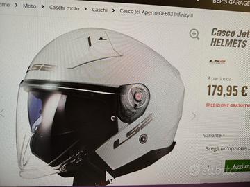 casco LS2 INFINITY II BIANCO