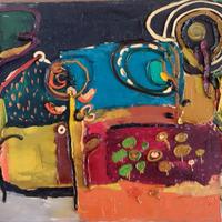 Dipinto unico, raro e originale di Doina Bumbea