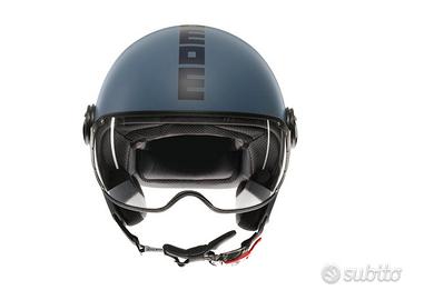 NOVITA' Casco Momo Design FGTR Classic Blu Dusty