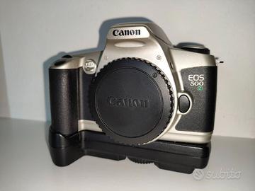 Canon EOS 500N come nuova + battery grip