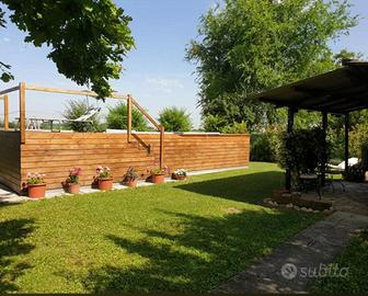 piscina rivestita in legno 8x4  