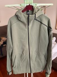 Felpa Adidas Z.N.E. Uomo, Verde Oliva