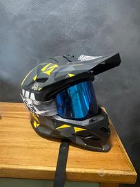 Casco Cross Grenzgaenger taglia L + mascherina