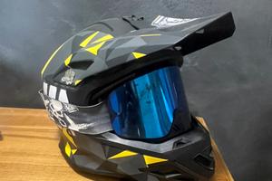 Casco Cross Grenzgaenger taglia L + mascherina