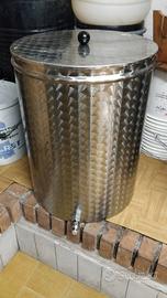 Fusto per Olio inox alimentate