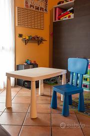 Tavolo scuola per bimbo con sedia