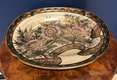 Vassoio 30x25cm SATSUMA porcellana dipinto a mano