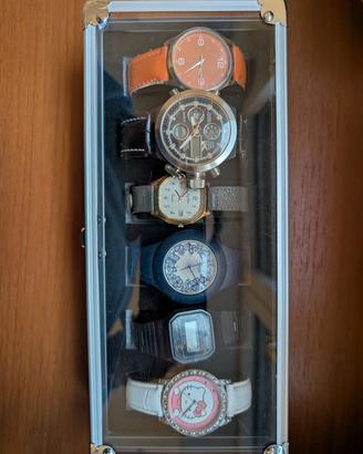 Lotto 6 Orologi Pop & Fashion con Scatola Allumini