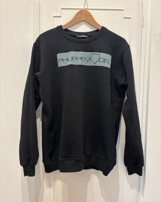 Felpa Girocollo Philippe Model Uomo Nera M
