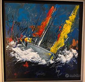 Olio su tela Toraldo