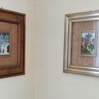 Coppia di quadri naif, autore Paolo Canova