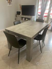 Completo tavolo, sedie madia