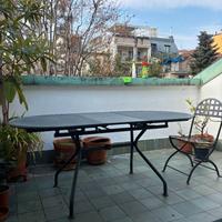 Tavolo allungabile EMU + 4 sedie ferro battuto