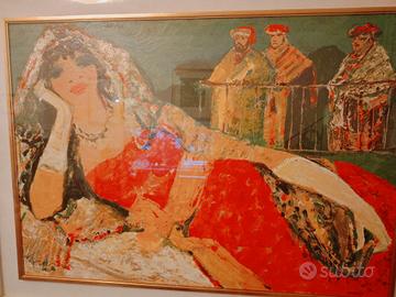 Serigrafia Racconto Orientale di Salvatore Fiume