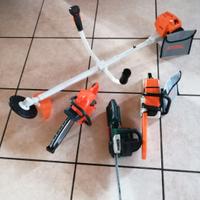 Motoseghe e decespugliatore