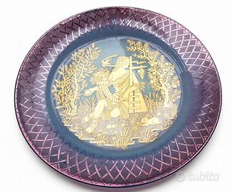 Piatto decorativo porcellana MORBELLI - oro 24 kt❤
