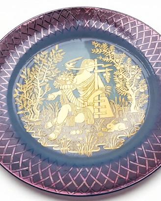 Piatto decorativo porcellana MORBELLI - oro 24 kt❤