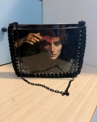 Borsa fatta a mano con immagine di Renato Zero