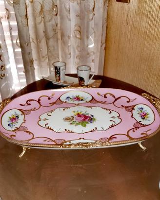 Antico vassoio porcellana Limoges prima metà '900