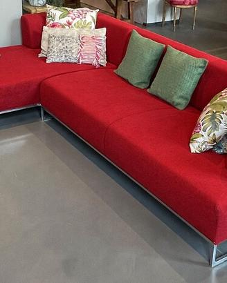 B&B ITALIA Divano SOLO ad Angolo in Tex Rosso