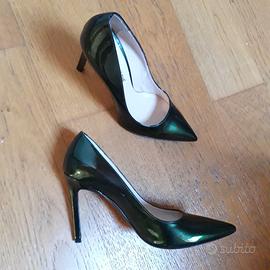 Decollete in vernice verdi Carlo Pazolini n. 37/38