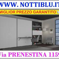 Letto a Scomparsa JERRY 1p&1/2 MATERASSO OMAGGIO