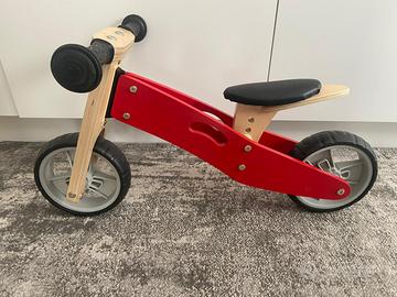 Triciclo/ Bike di legno senza pedali