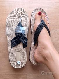 Sandali Infradito Donna *NUOVI tg.40* Corda paglia