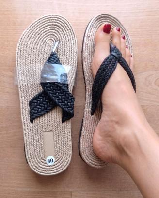 Sandali Infradito Donna *NUOVI tg.40* Corda paglia