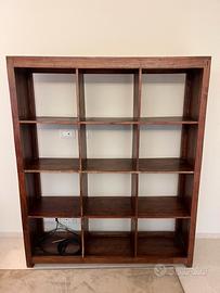 Scaffale / libreria a giorno, in legno massiccio