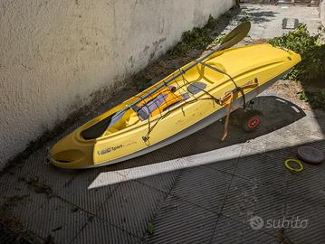 🛶 Kayak Rigido BIC + Accessori (Pronto all'uso!)