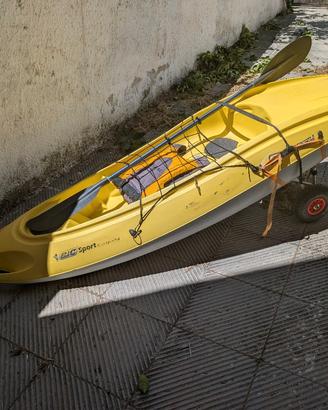 🛶 Kayak Rigido BIC + Accessori (Pronto all'uso!)