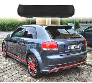 SPOILER AUDI A3 8P HATCHBACK 04-13 LOOK RS3 NERO L