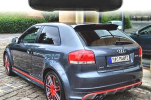 SPOILER AUDI A3 8P HATCHBACK 04-13 LOOK RS3 NERO L