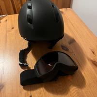 Wedze Casco e occhiali da Sci Adulto PST 500 Nero