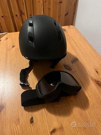 Wedze Casco e occhiali da Sci Adulto PST 500 Nero