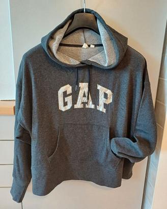 Felpa con cappuccio grigia-GAP- Taglia L – Unisex