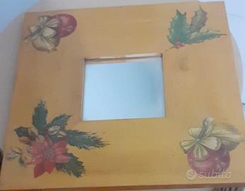 Quadretto in legno con specchio