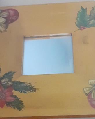 Quadretto in legno con specchio