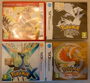 Lotto 4 giochi Pokémon NINTENDO DS E 3DS PAL OT