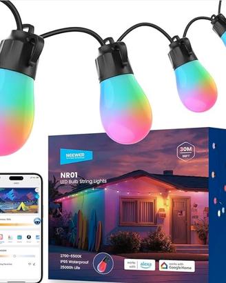 Luci inteligenti esterno smart 30 metri alexa