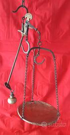 Bilance stadere fine '800 in rame e ferro battuto