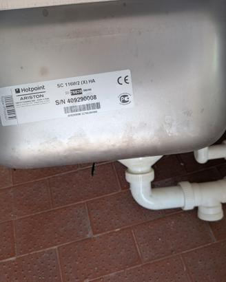 lavello acciaio a 2 vasche + gocciolatoio