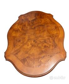 Tavolo stile Barocco in radica di noce 