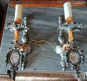 2 applique Lampada da parete  vintage