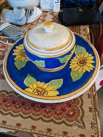 Deruta vaso e piatto Set